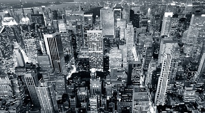 Фотообои "Черно-белые небоскребы"